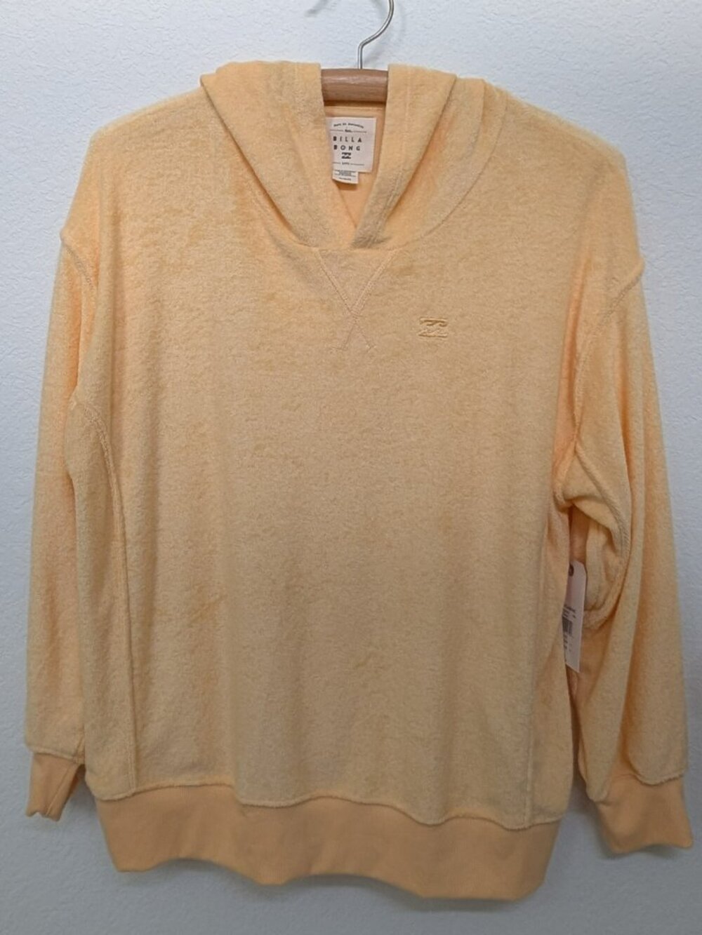 Billabong NWT Sand Dunes Hoodie Sweatshirt Mimosa Yellow Size M ABJFT00139